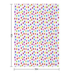 Rainbow Multi-color Confetti Polka Dot All-season Throw Blanket