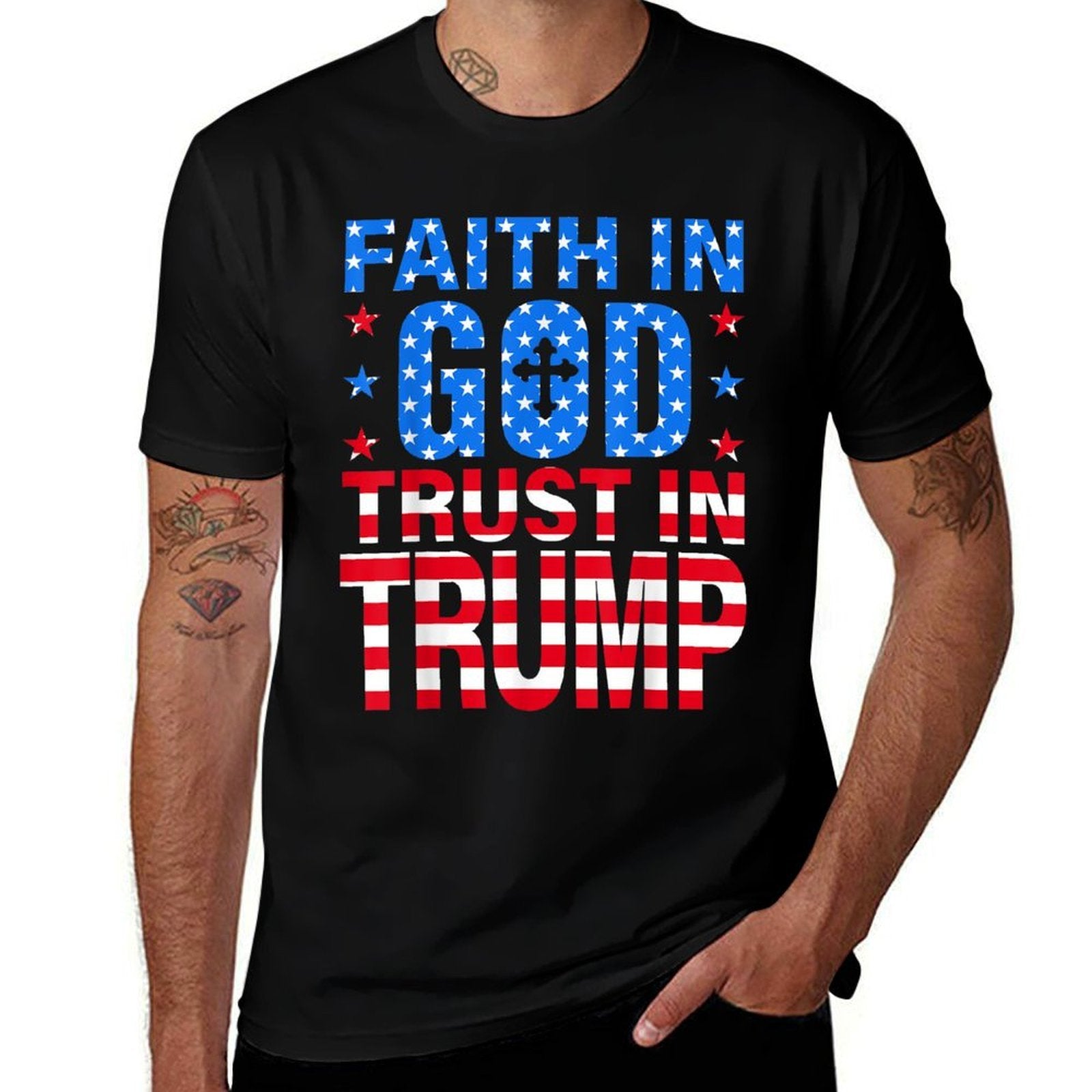 Faith In God Trust In Trump  Breathable T-Shirt
