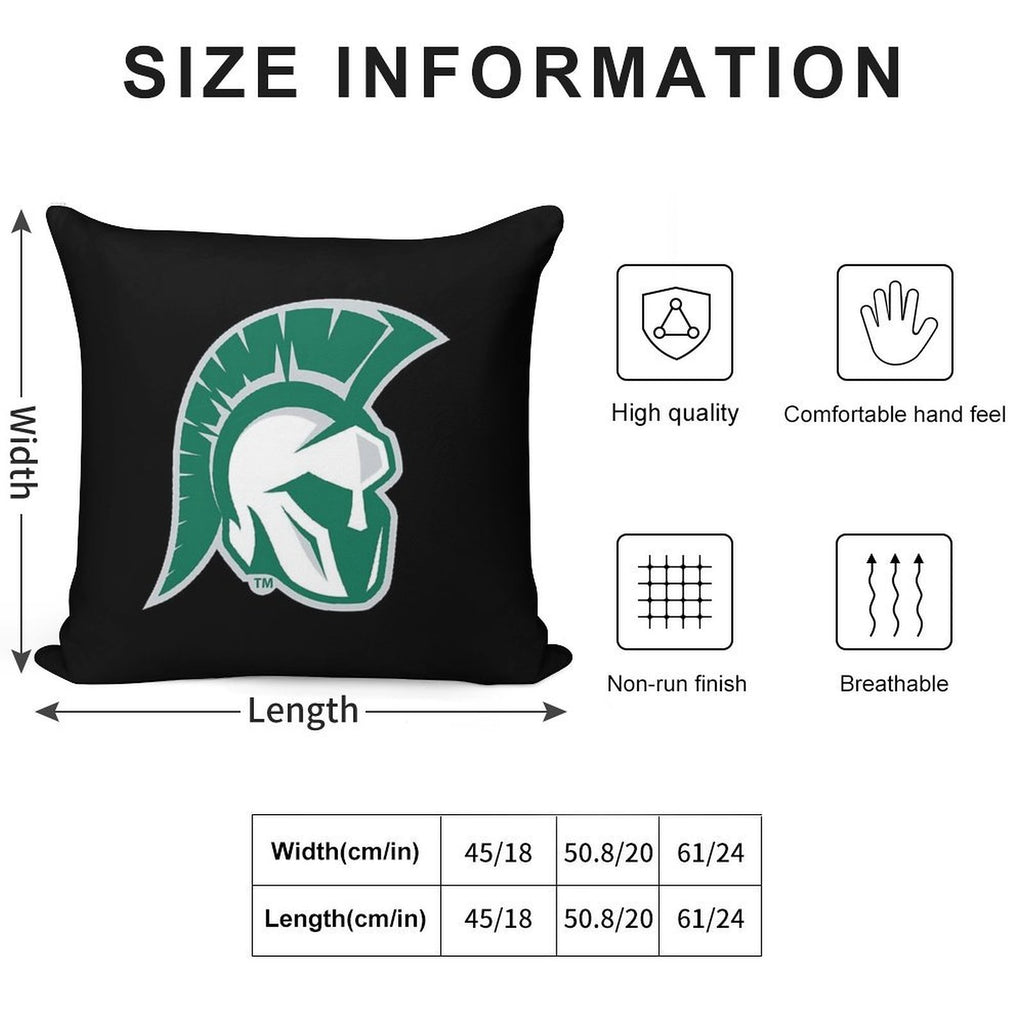 Illinois Wesleyan University Soft Skin-Friendly Throw Pillow