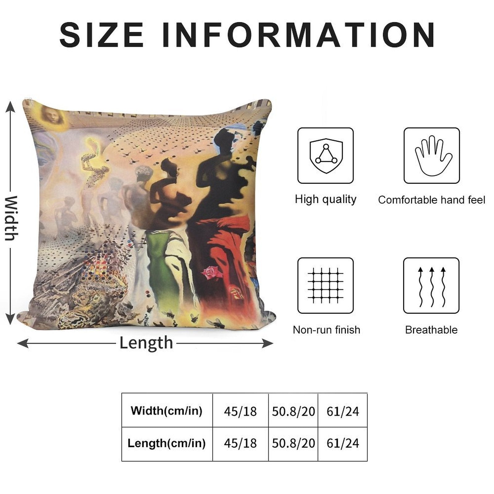 The Hallucinogenic Toreador-Salvador Dali Soft Ultra-Soft Texture Throw Pillow