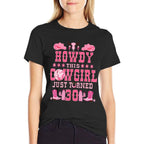 30yr Birthday Cowgirl Western 30Years Old Girl 30th Birthday  Rolled Sleeves T-Shirt