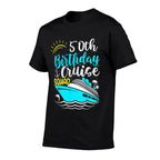 50th Birthday Cruise Squad Funny 50th Birthday Cruise Party  Graphic-printed T-Shirt