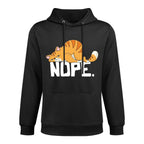 Grapheino Co. Funny Nope Cat Apparel  Gifts Unisex-Adult Cat Lovers Lazy Cat Customizable Surface Hoodie