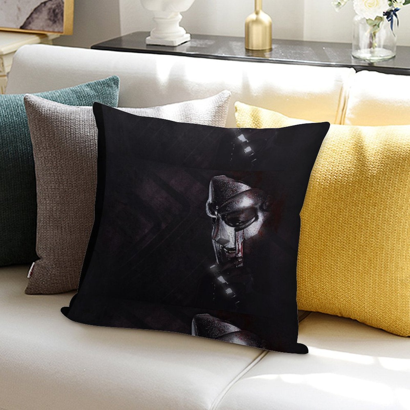 Metalface Soft Multiple Sizes Throw Pillow