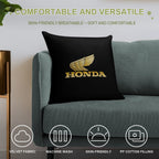 Winged Honda Retro Soft Durable Construction Throw Pillow