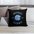 Art - Detroit Lions Soft Washable Throw Pillow