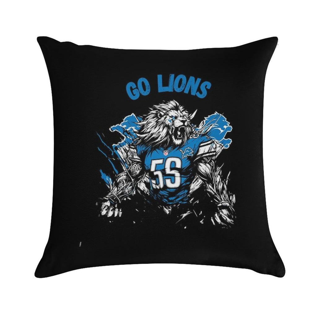 Art - Detroit Lions Soft Warmth Comfort Throw Pillow