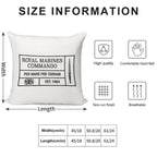 Royal Marines Commando Moto Per Mare Per Terram Soft Anti-Pilling Throw Pillow