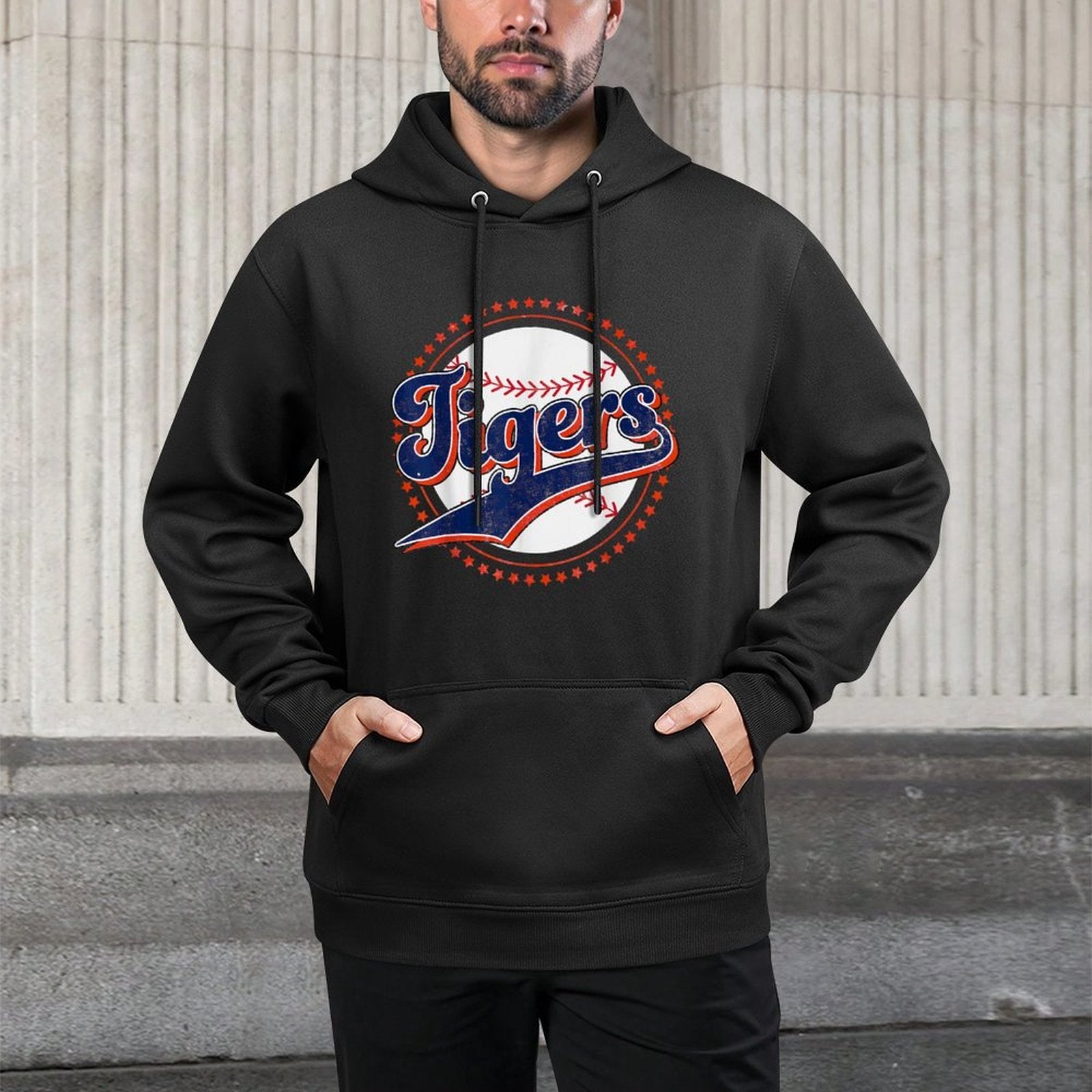 Classic Tigers Name Styles Funny Tiger Lover Animal Game Day Adjustable Hood Hoodie