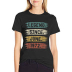 50 Years Old Gifts Legend Since June 1972 50th Birthday  Quick-drying T-Shirt