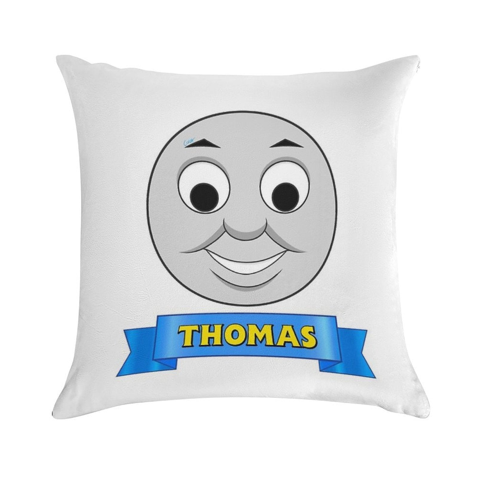 Thomas (name Ribbon) Soft Skin-Friendly Throw Pillow