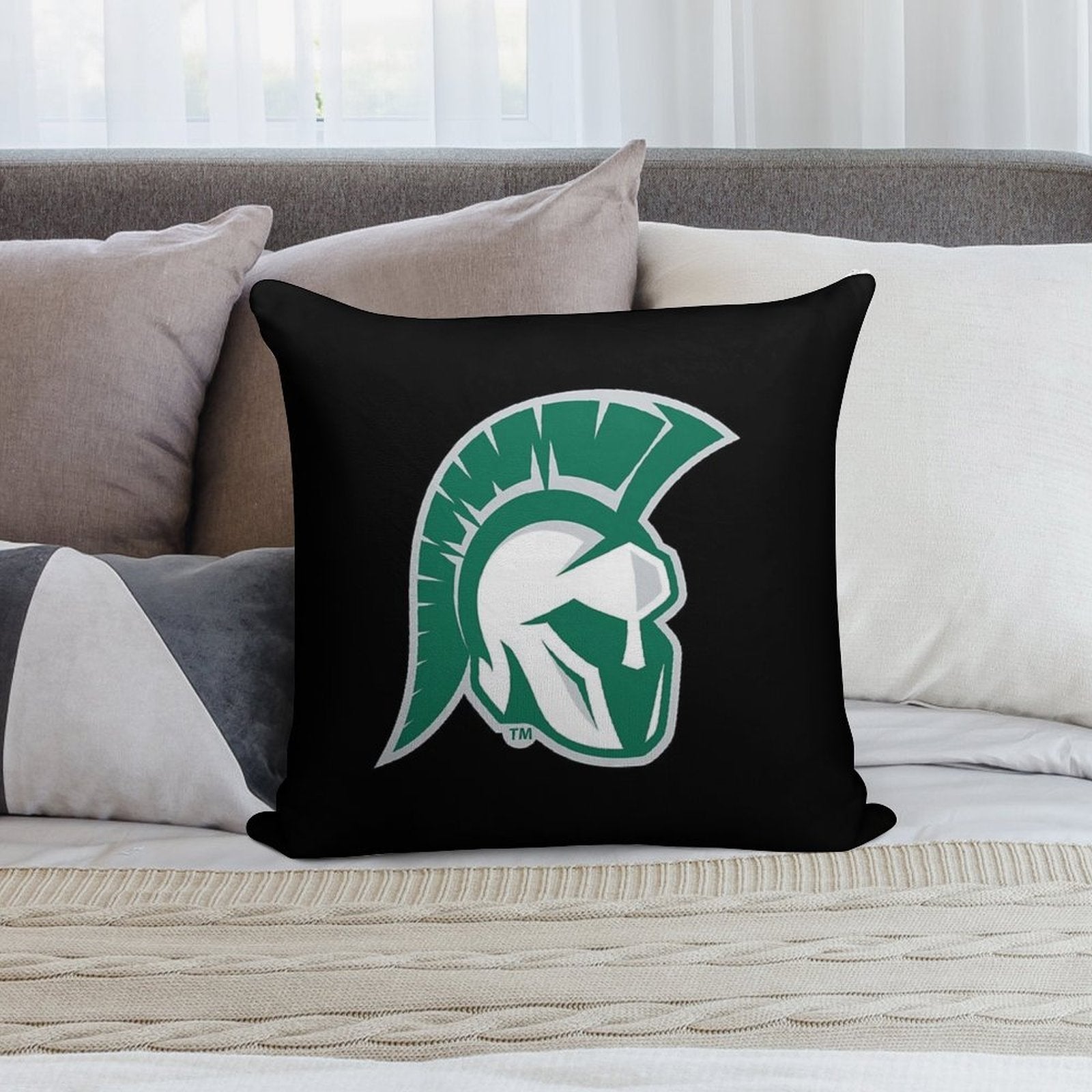 Illinois Wesleyan University Soft Skin-Friendly Throw Pillow