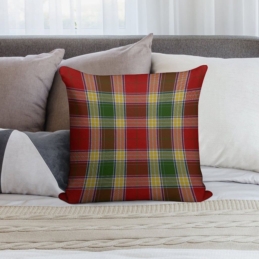 Clan Gibson Tartan Soft Ultra-Soft Texture Throw Pillow