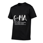 G-Mas for Women Mothers Day Idea Cute Grandma G-Ma  Cotton T-Shirt