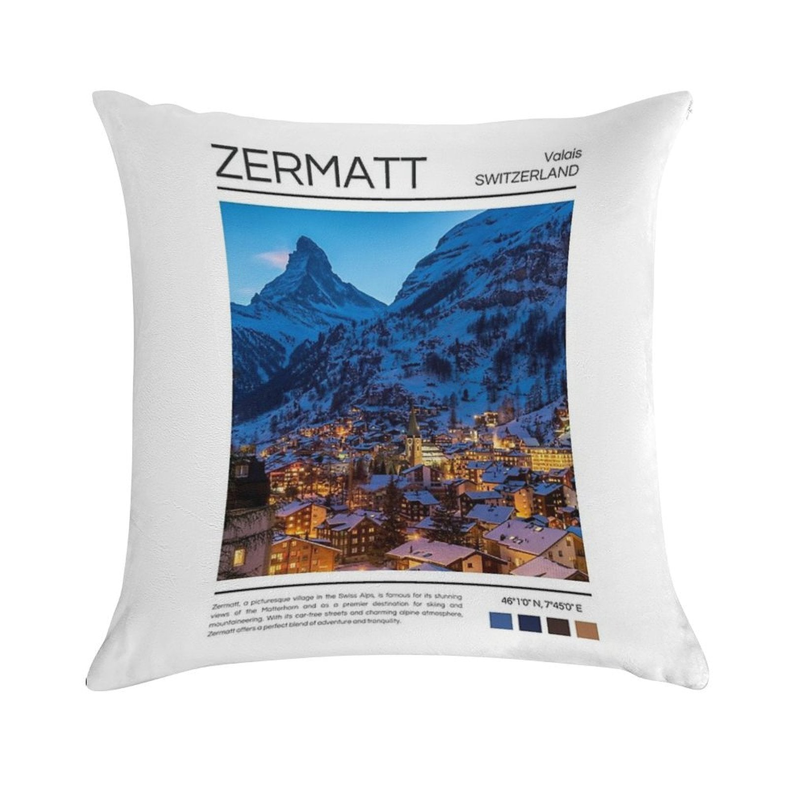 Zermatt - Switzerland - Photography Soft Warmth Comfort Throw Pillow