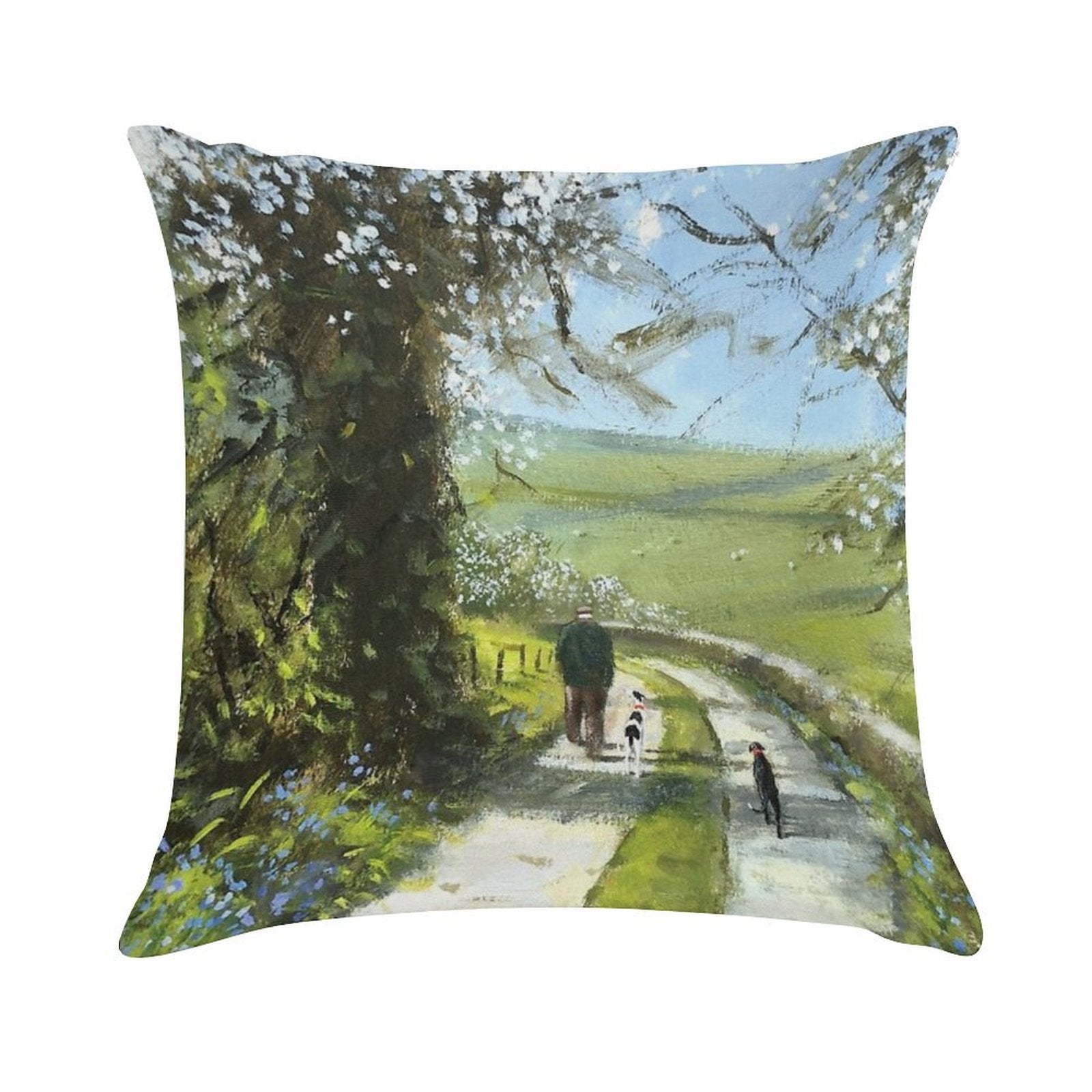 We Will Stop for Tea And Cake on The Way Back. Soft Multiple Sizes Throw Pillow