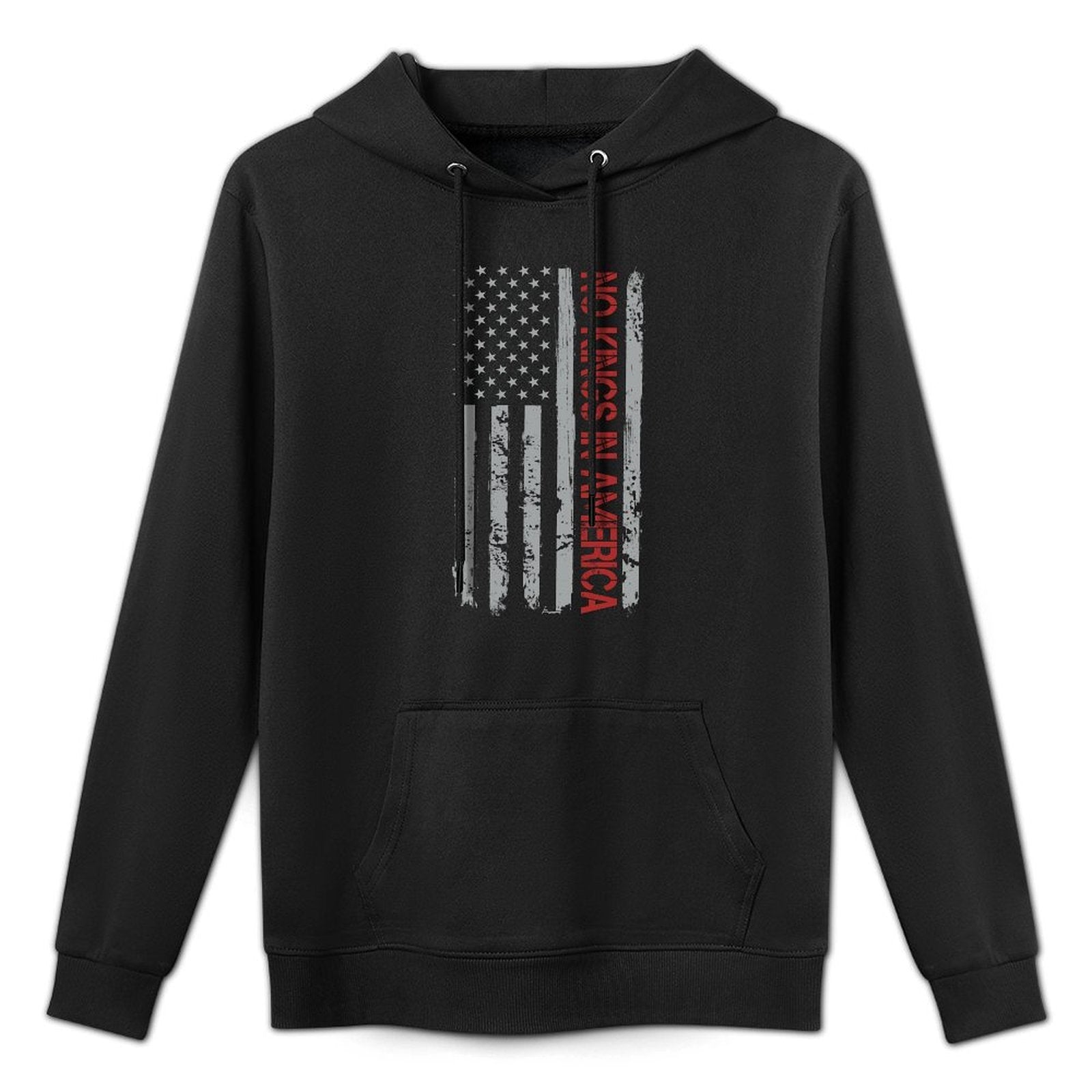 No Kings In America US Vintage Relaxed Fit Hoodie