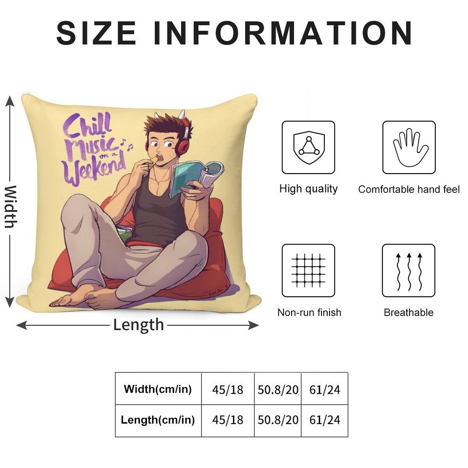 Chill Music on A Weekend Soft Luxury Feel Throw Pillow