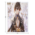Genshin Impact - Zhongli Valentine Official Artwork 2021 Lightweight Throw Blanket