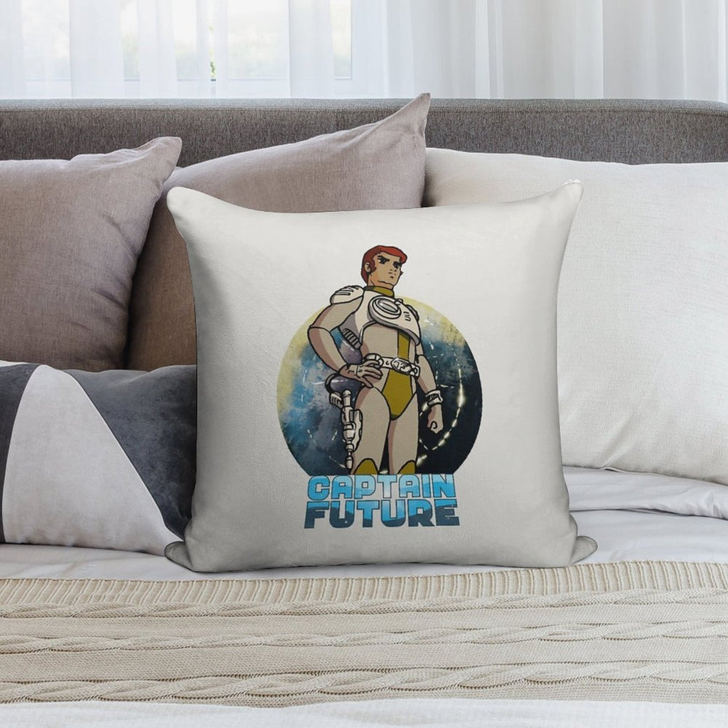 Captain Future Soft Reinforced Edging Throw Pillow