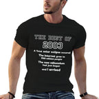 2003 22nd Birthday Tshirt for Men Women Aged 22  Eco-friendly Material T-Shirt