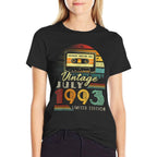 30 Years Old Made In 1993 Vintage July 1993 30th Birthday  Soft T-Shirt
