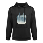 New York Skyline in Fog - Moody Cityscape Adjustable Hood Hoodie