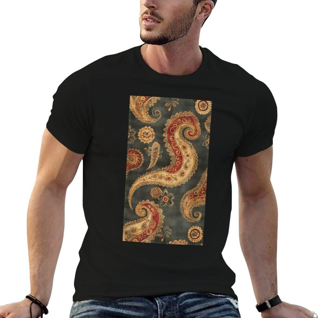 Vintage-inspired Paisley Pattern Bohemian Vintage  Breathable T-Shirt
