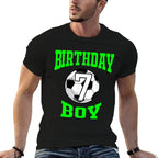 7th Birthday Boy - Soccer T- 7 Years Old Kid  Eco-friendly Material T-Shirt