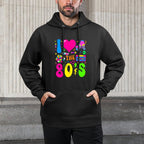 I Love The 80s Party 1980s Themed Costume 80s Theme Outfit Medium-Weight Fabric Hoodie