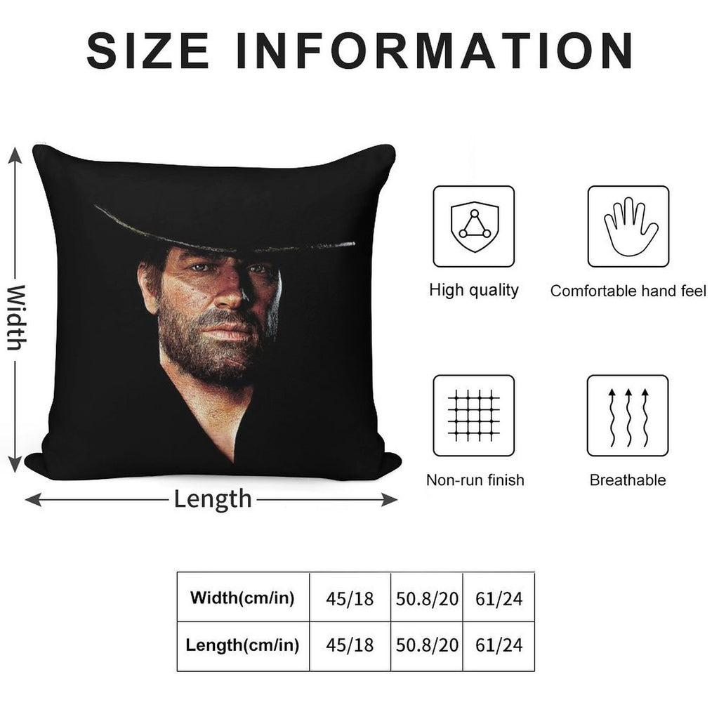Arthur Morgan Soft Washable Throw Pillow
