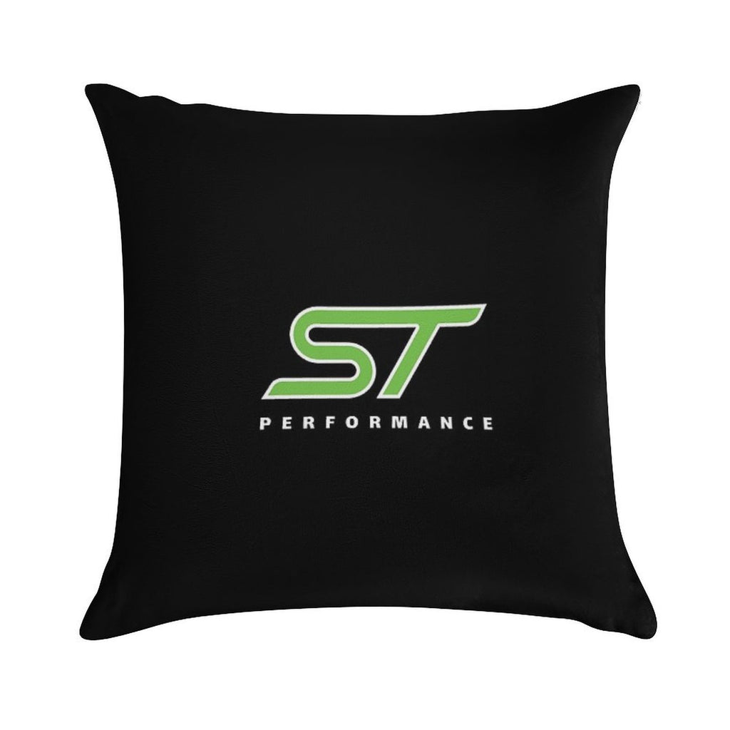 Motorsport  ST  Focus  Performance  Green Soft Reinforced Edging Throw Pillow