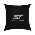 Motorsport  ST  Focus  Performance  Green Soft Reinforced Edging Throw Pillow