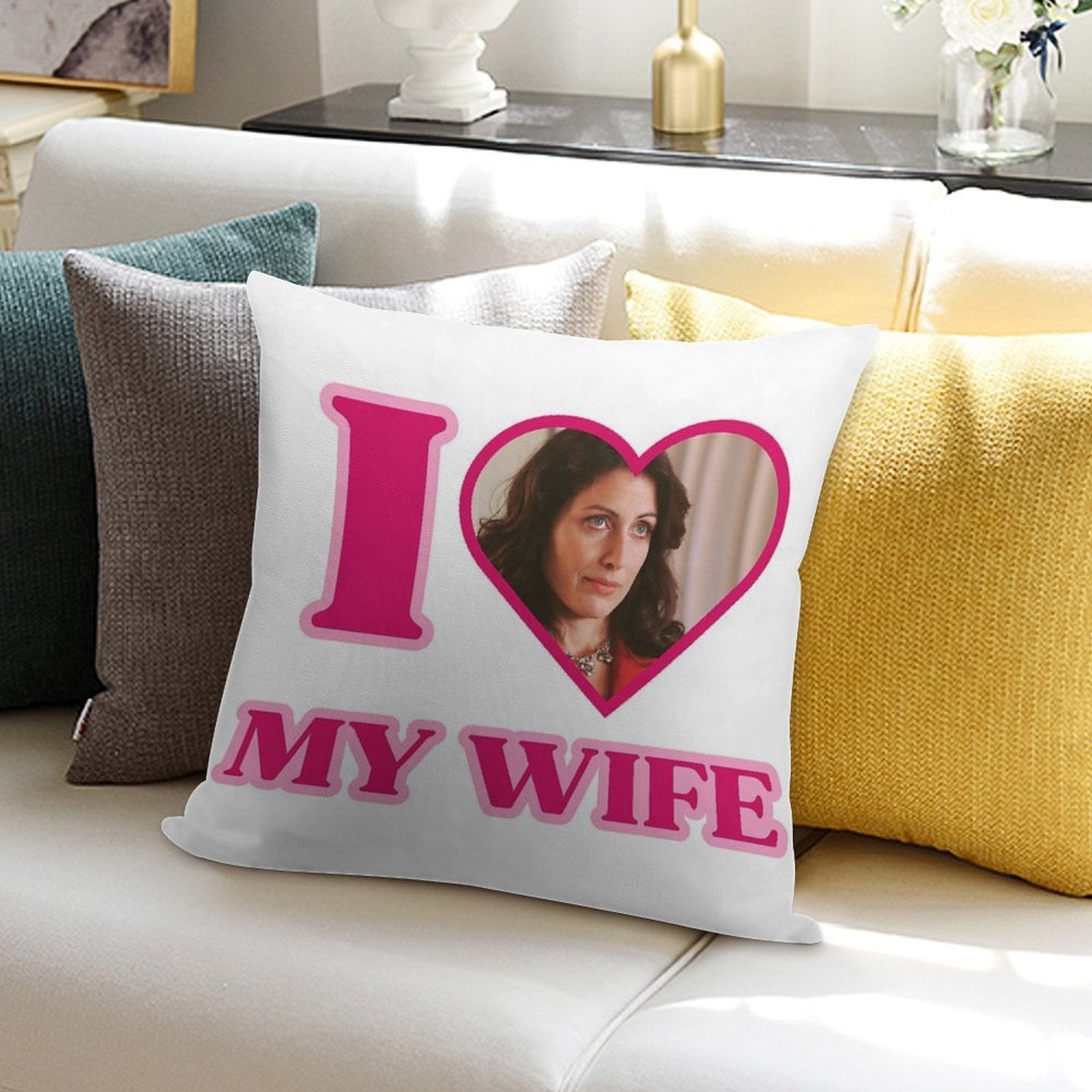 I Love Lisa Cuddy (House MD) Soft Multiple Sizes Throw Pillow