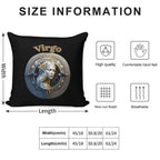 Virgo Zodiac Sign Soft Decorative Cover Throw Pillow
