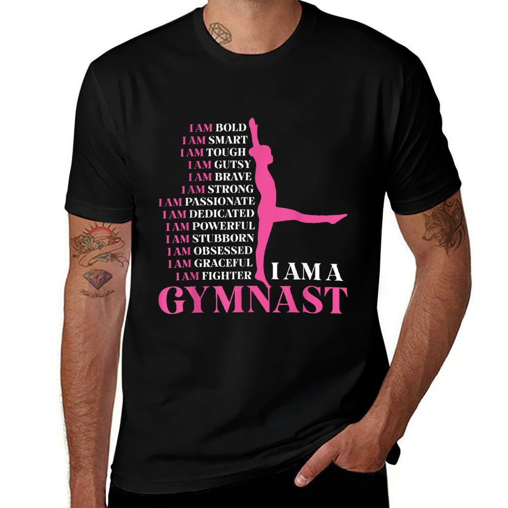 I Am A Gymnast Gymnastics Girls Boys Women Men Retro Sports  Affordable Price T-Shirt