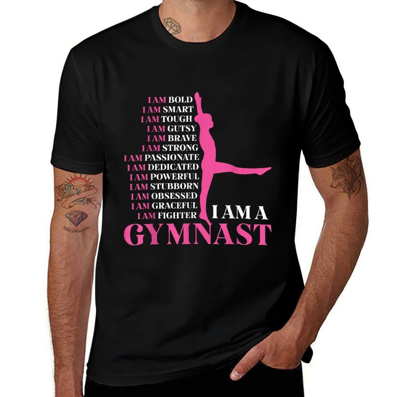I Am A Gymnast Gymnastics Girls Boys Women Men Retro Sports  Affordable Price T-Shirt