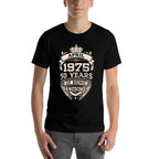 April 1975 50 Years Of Being Awesome 50th Birthday  Cotton T-Shirt