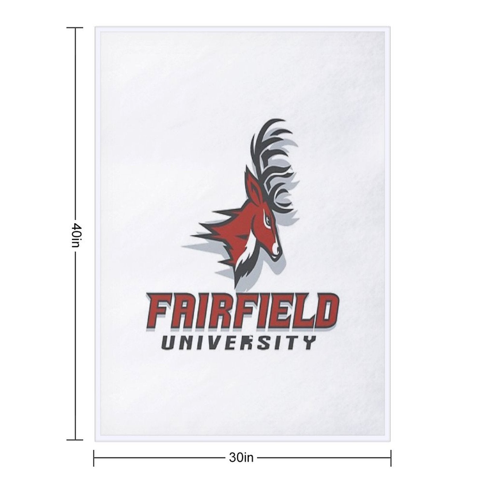 Fairfield Stags Velvety-soft Throw Blanket
