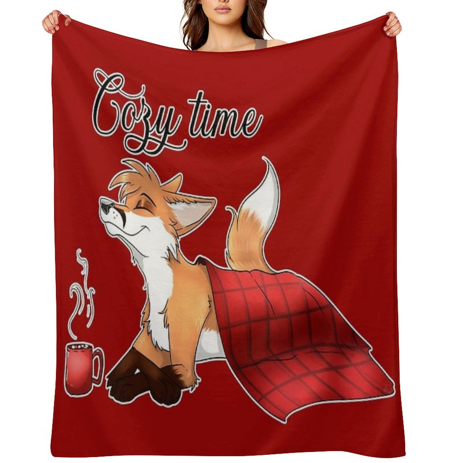 Cozy Time Foxy Blanket Comfort Throw Blanket