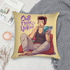 Chill Music on A Weekend Soft Luxury Feel Throw Pillow