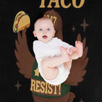 4th Of July Patriotic Lets Go USA TACOS Chicken Compact Throw Blanket