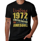 50 Year Old Vintage 1972 50th Birthday  Cotton T-Shirt