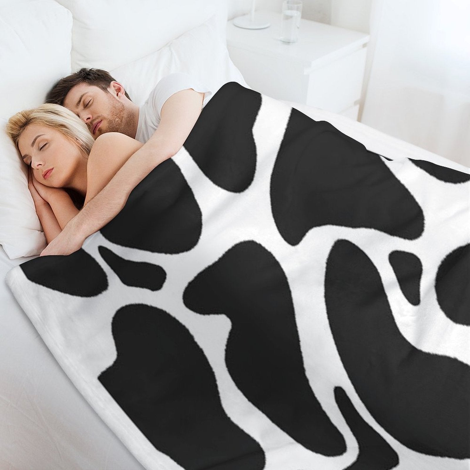 Classic Cow Print Premium Throw Blanket