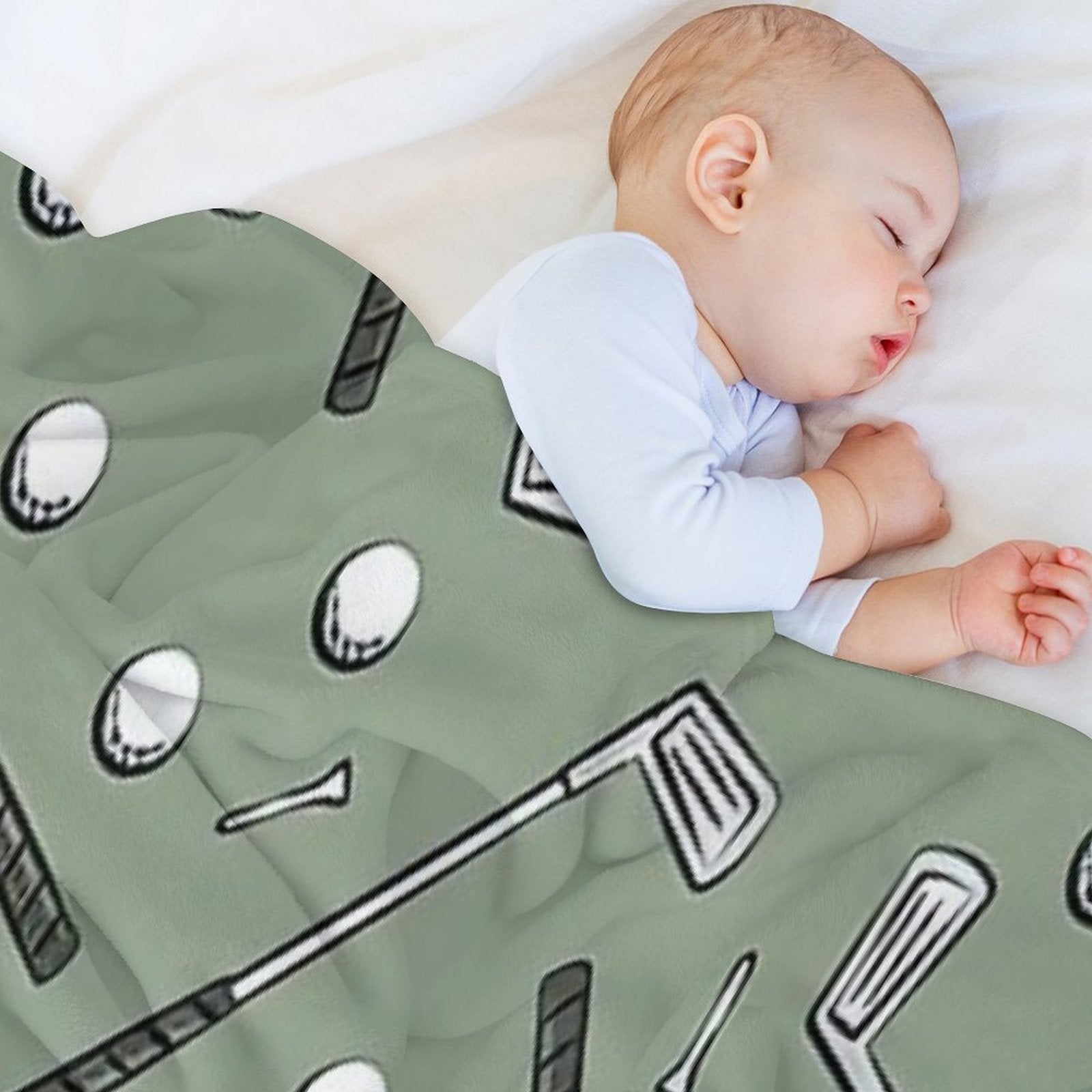 Golf Clubs Gift-ready Throw Blanket