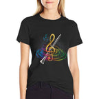 Treble Clef Clarinet  Moisture-wicking T-Shirt