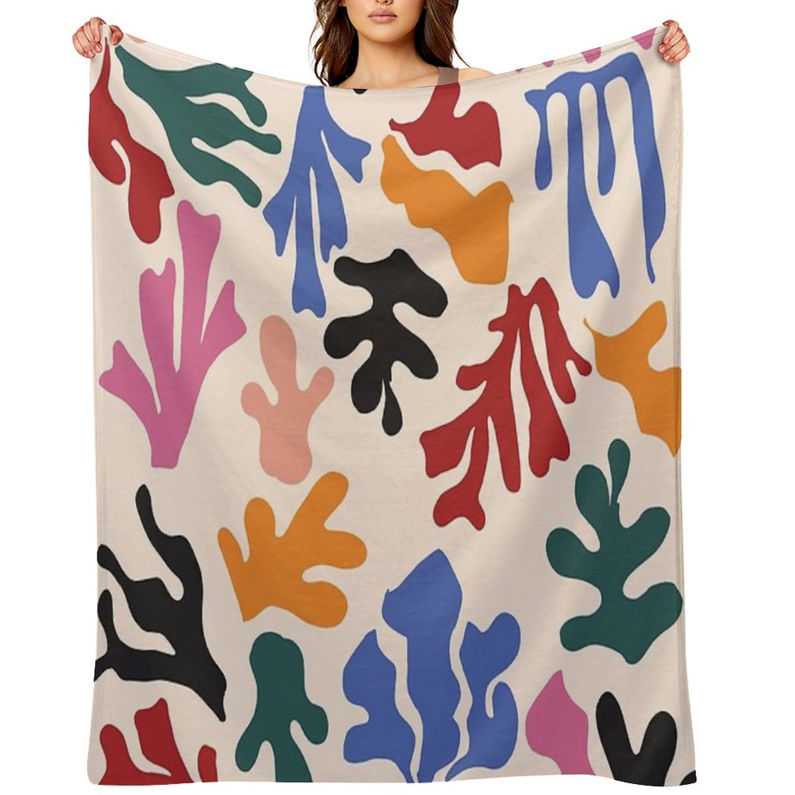 Matisse Patterns Anti-pilling Throw Blanket