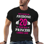 20th Birthday For Women 20 Year Old Princess Gift  Durable T-Shirt