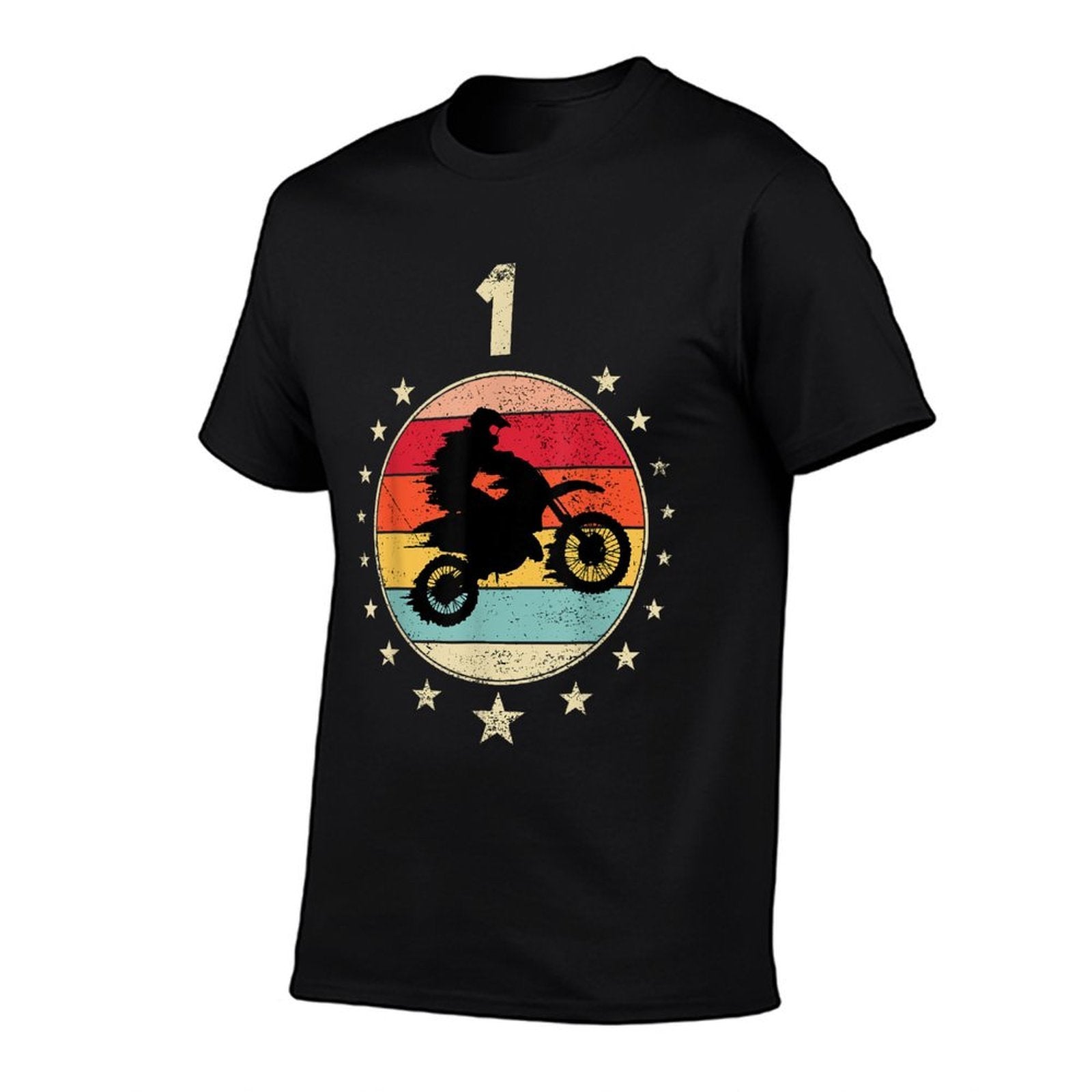 1 Year Old Birthday Motorcycle Bike Boy Girls 1st B-Day Age  High-quality Stitching T-Shirt