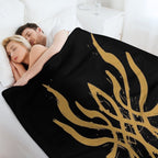 Fire Emblem™ Three Houses - Byleth Crest of Flames (Blazing Version) [Golden] Lightweight Throw Blanket